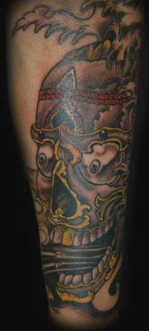 Tattoos - Raphael - tibetan skull